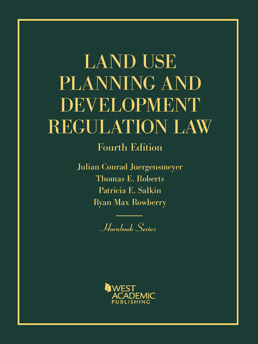 Title details for Land Use Planning and Development Regulation Law by Julian Juergensmeyer - Available